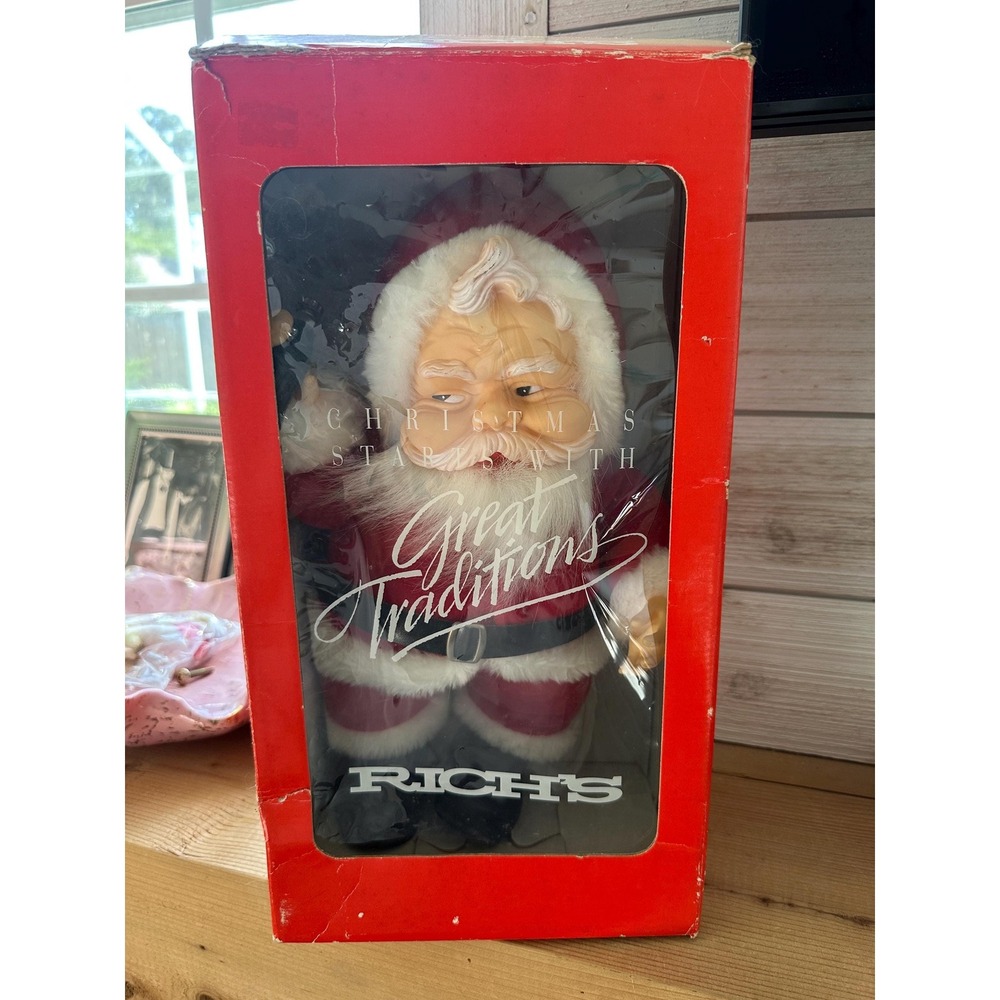 1988 Richs Department Store Great Traditions Coca Cola Santa